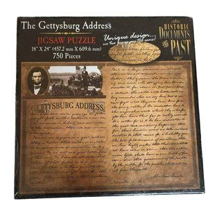 The Gettysburg Address Abraham Lincoln Jigsaw Puzzle - 750 Pieces Sealed NIB